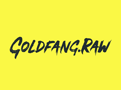 @goldfang.raw branding design identity logo