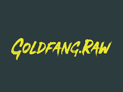 @goldfang.raw branding design identity logo