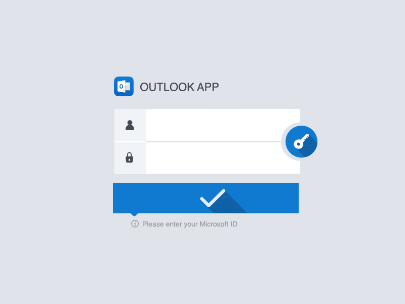 Outlook concept app concept login outlook password