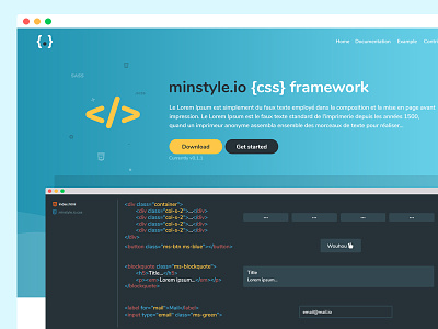 minstyle.io CSS Framework css design developper framework website