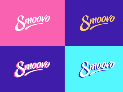 Smoovo Logo adobe illustrator branding colorful juicy lettermark logo logotype vector vivid colors