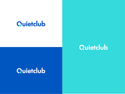 Quietclub logo design adobe illustrator branding calm colorful fun logo minimalist logo modern rounded