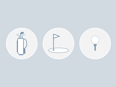 Simple Golf Icons