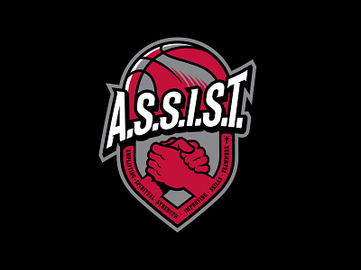 Assist Basketball art branding design illustration logo t shirt illustration typography vector vector art vector illustration