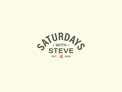 Saturdays with Steve Logo brand branding branding design design green icons logo mens saturdays table tools typography vector woodwork woodworking