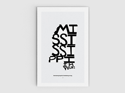 Mississippi I'm Yours Poster