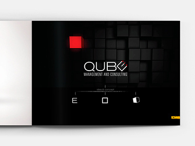 Qube Logo counsoulting cube logo managment