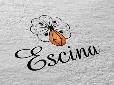 Escina Esential Oil drop esential oil logo