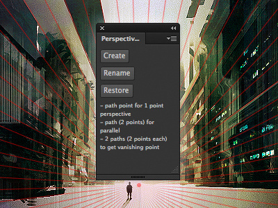 Perspective tools for Photoshop download freebie grid illustration perspective photoshop