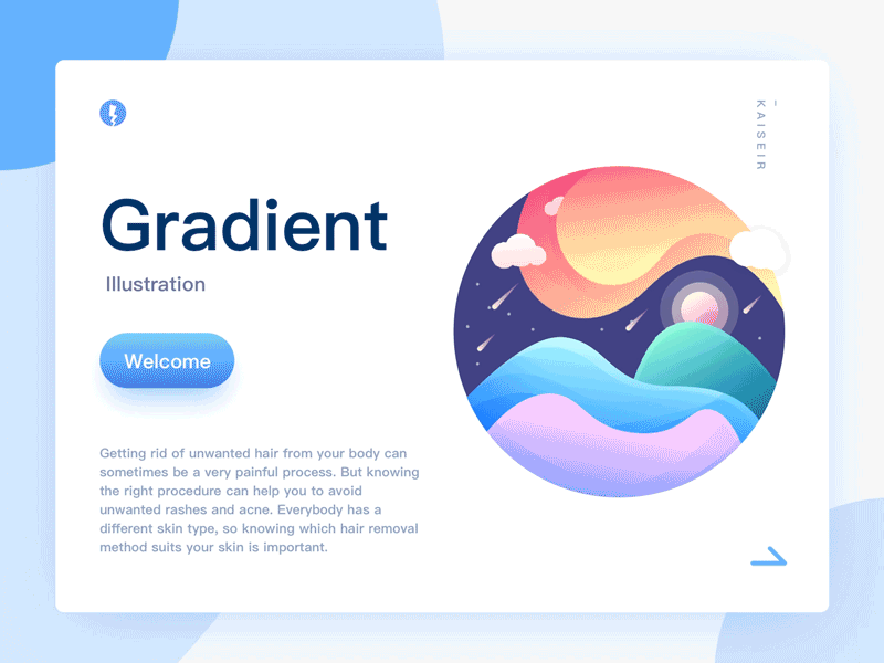 Gradient illustration color gradient illustration ux