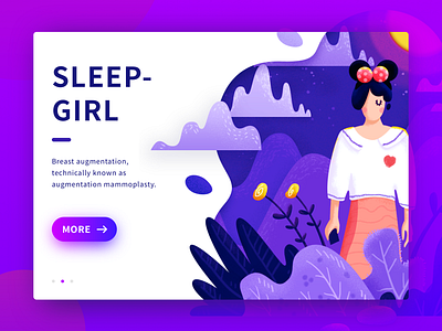 Sleep Girl clean girl illustrator night sleep