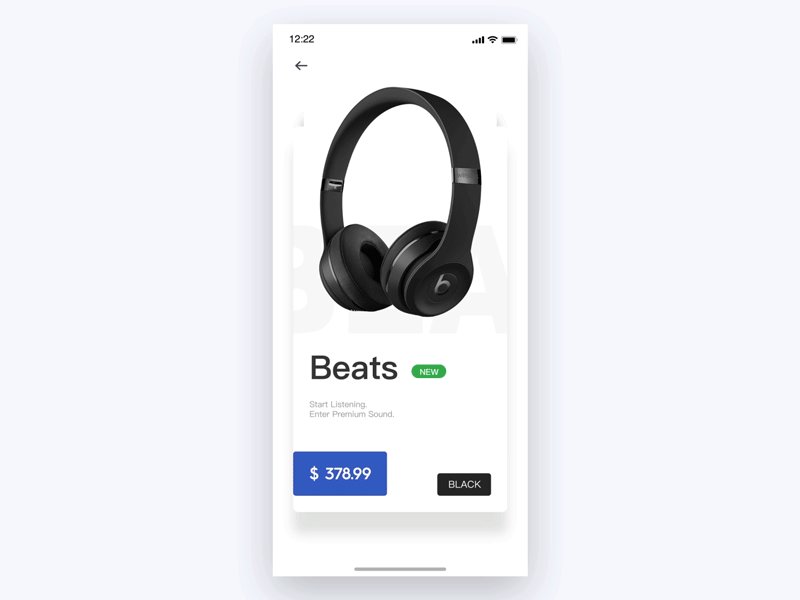 Headphone Interaction app earphone gif headphone interaction white