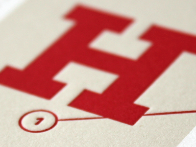 Henry + Co Detail deboss letterpress offset typography