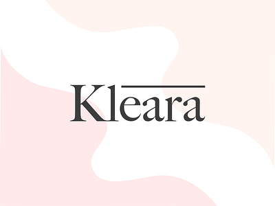 Kleara Logo adobe beauty beauty logo branding graphic design icon illustration logo logo design skin care typography vector