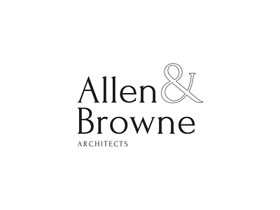 Allen & Browne Architects adobe architecture branding corporate design graphic design icon illustration logo logo design typography vector