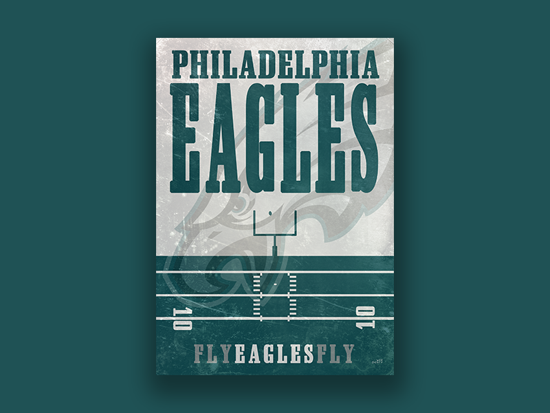 Philadelphia Eagles Playoff Poster - Hireillo