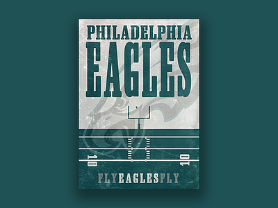 Philadelphia Eagles Poster design eagles football graphic design nfl philadelphia philadelphia eagles poster superbowl typography