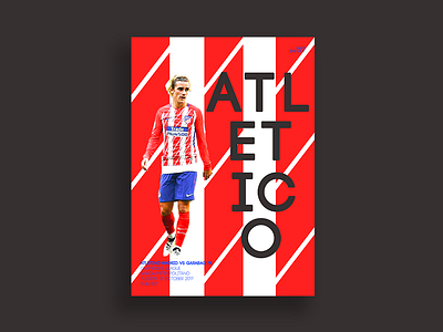 Atletico Madrid Match Day Poster