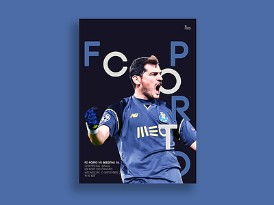Porto Match Day Poster champions league design editing football graphic design photoshop porto poster soccer typography