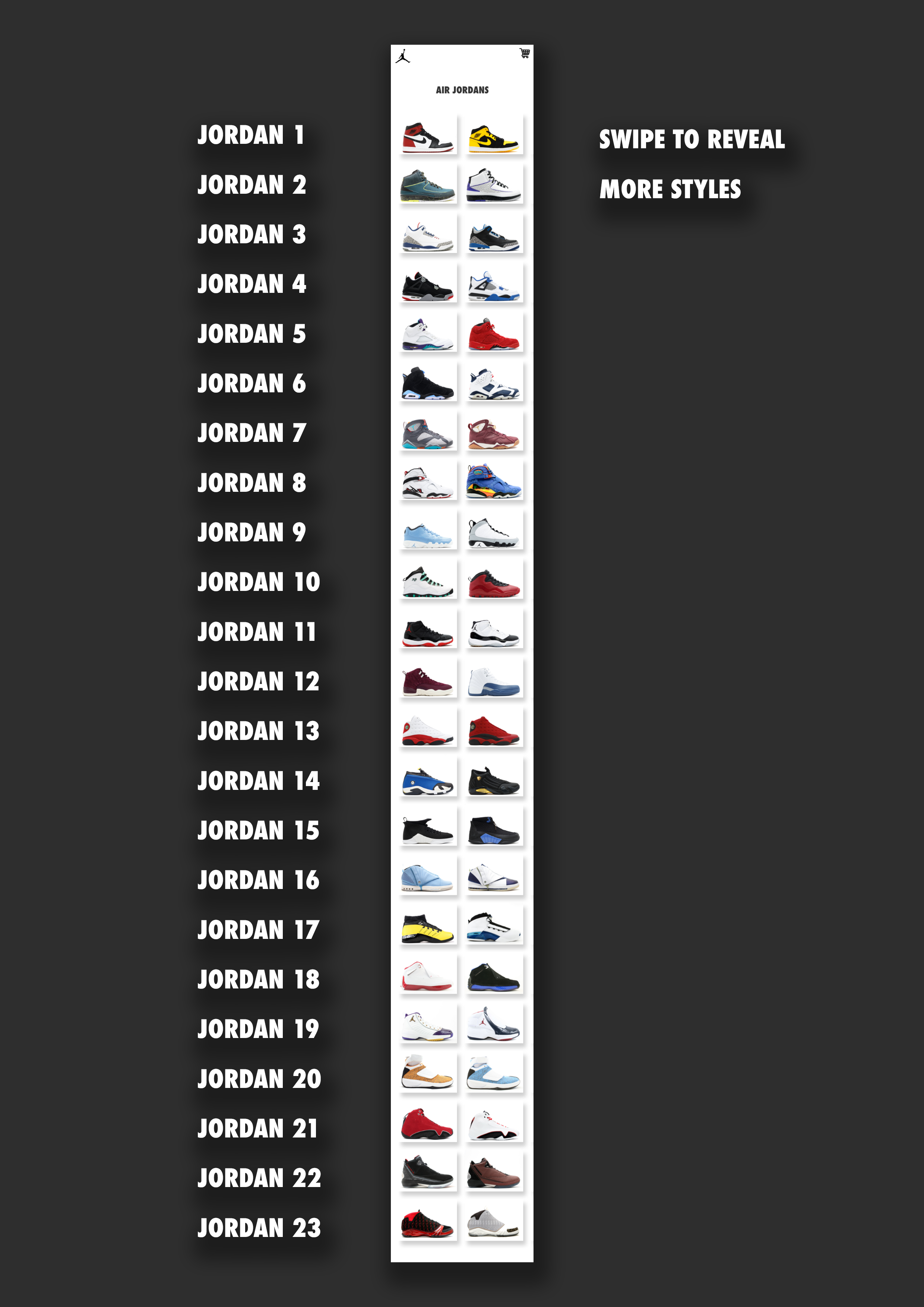 Air Jordan Mobile App by Stephanie Post on Dribbble