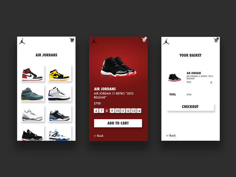 Air Jordan Mobile App by Stephanie Post 