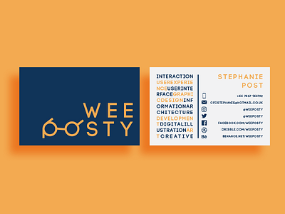 Wee Posty Branding branding business card design designer interaction logo logo design typography ui ux