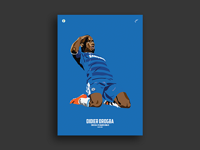 Didier Drogba Illustration adobe art chelsea digital art drogba football graphic design graphics illustration soccer