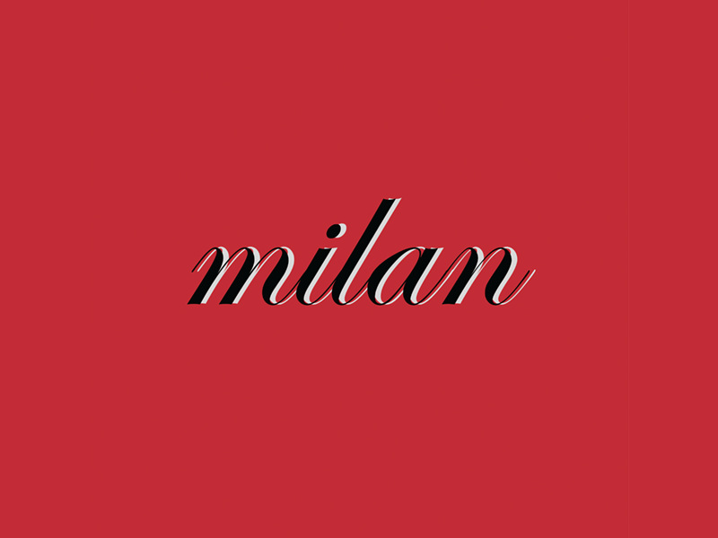 Milan Typogrpahy adobe city font graphic design illustrator italy milan type typography
