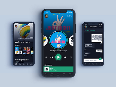 Spotify Re-Design app mobile music music player sketch spotify streaming ui ui design user experience user interface ux