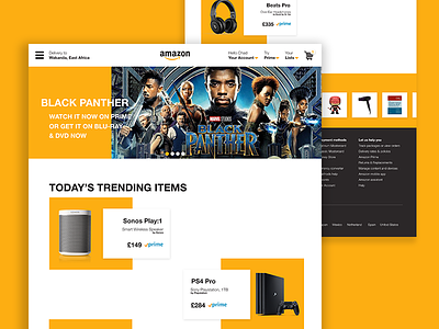 Amazon Web UI adobe adobe xd amazon ecommerce ui ui design user interface ux web web design website