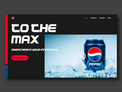 Pepsi Web UI Dark Version