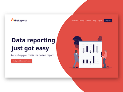 FireReports Web UI adobe branding business design experience finance interface ui ux web website xd