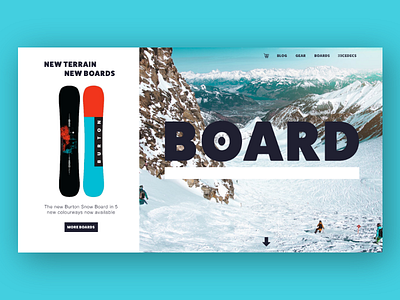 ICEDECS Web UI adobe branding design experience interface snowboard typography ui ux web website xd