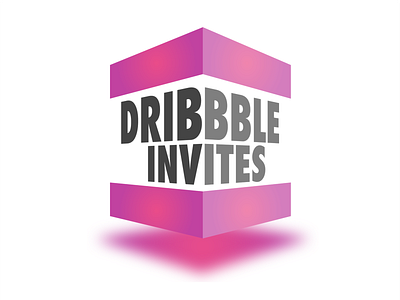 Dribbble Invites 3d adobe design dribbble gradient graphic design illustrator invites lettering type typography ui ux