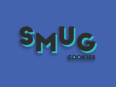 Smug Cookies Logo Idea 1 adobe art direction bakery branding cookies design graphic design illustration logo logo design typography visual identity