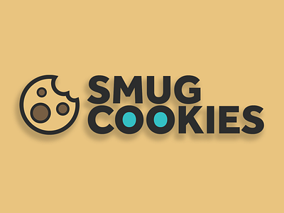 Smug Cookies Logo Idea 2 adobe art direction bakery branding business cookies design digital design graphic design illustration logo logo design type typography visual identity