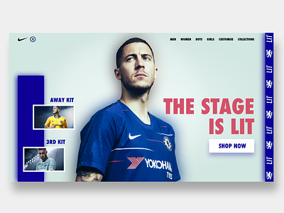 Chelsea Nike Store Landing Page