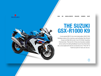 Suzuki Product Page Design adobe adobe xd bike branding design graphic design interface motorbike ui ui design ux web web design website xd