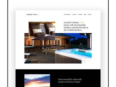 Lazyday Cottages Web Design