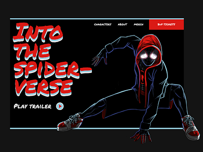 Into The Spider-Verse Landing Page