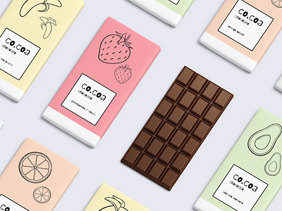 CO.COA Chocolate art direction branding chocolate cocoa digital design food fruit graphic design illustration packaging packaging design product design typography