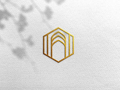 Luxury logo mockup on white craft paper | Premium PSD foil print gold embossing logo mockup mock-up mockup