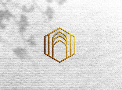 Luxury logo mockup on white craft paper | Premium PSD foil print gold embossing logo mockup mock up mockup