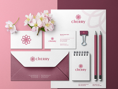 Corporate Branding Custom Scene - Cherry Edition stationery