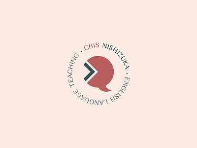 CRIS NISHIZUKA - ELT brand identity branding design english teacher logo teacher