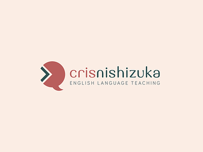 CRIS NISHIZUKA - ENGLISH LANGUAGE TEACHING brand identity branding design english teacher logo teacher
