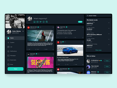 Twitter Web Redesign