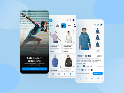 Sport-ware clothing app