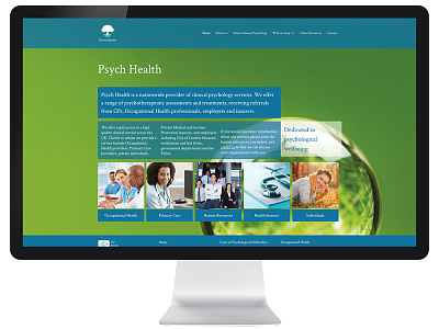 Psych Health website web design website design