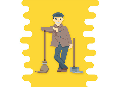 Çöpçüler Kralı emoji icon illustraton kemal sunal vector yellow
